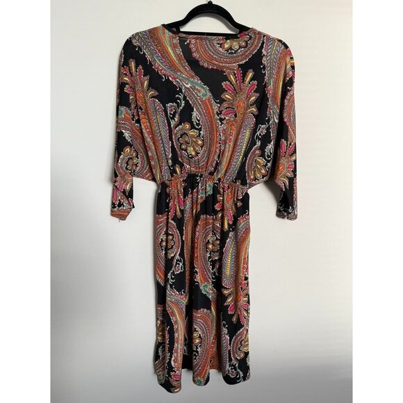 5th & Love Black Multi-Color Damask Design Dress - Size XL - Picture 7 of 11